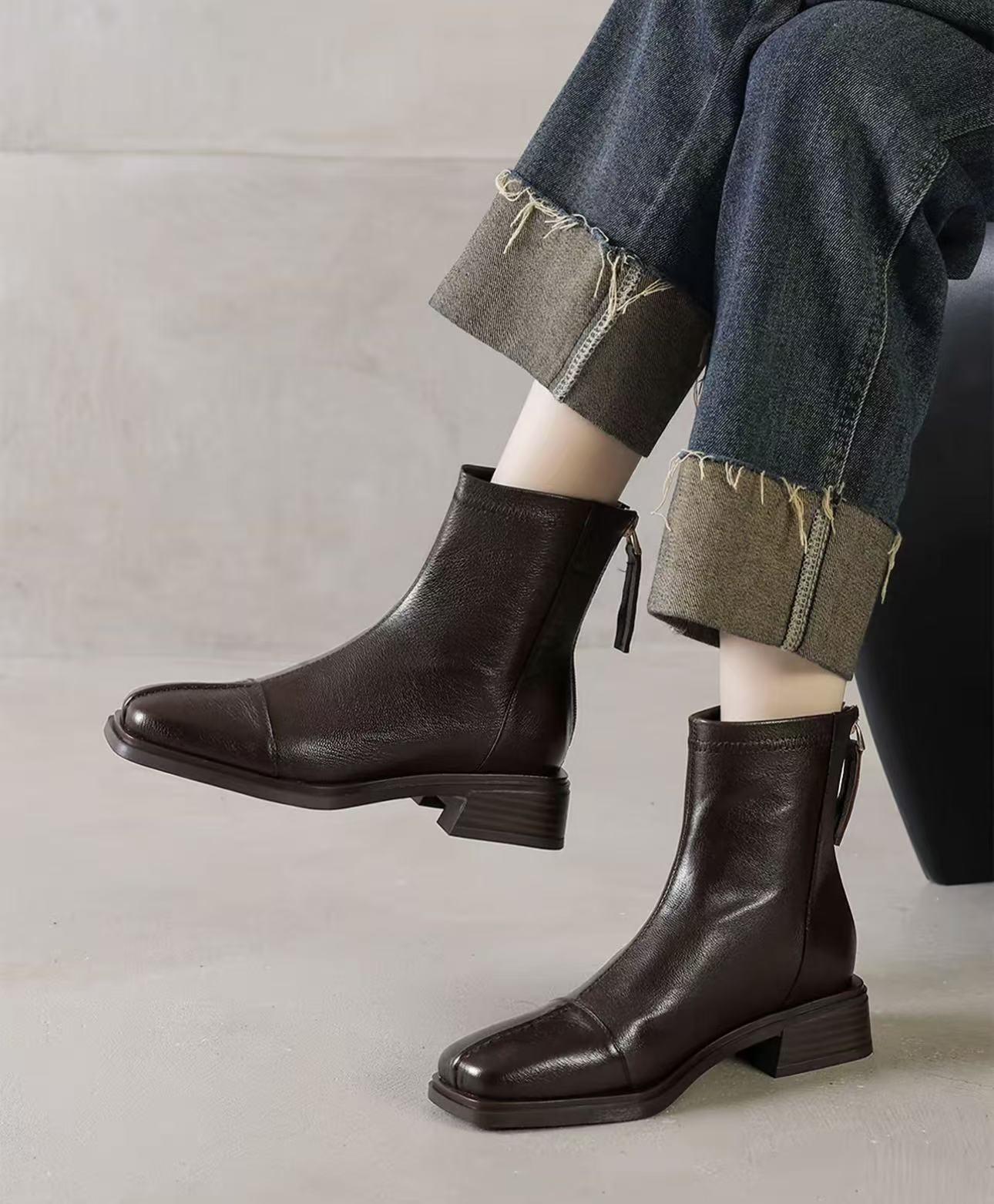 【品牌力荐】秋冬新款舒适百搭时尚高级防滑靴子M291