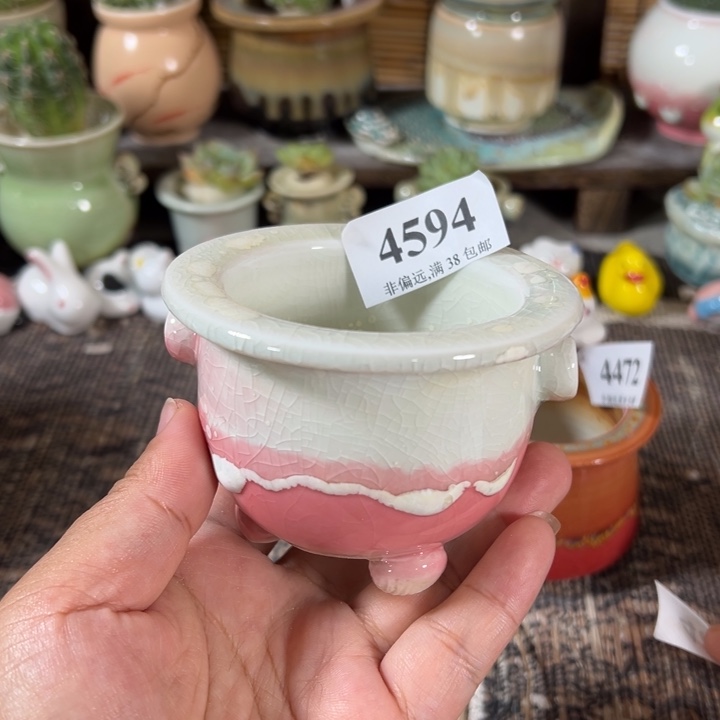 口6 手工花盆满30包邮