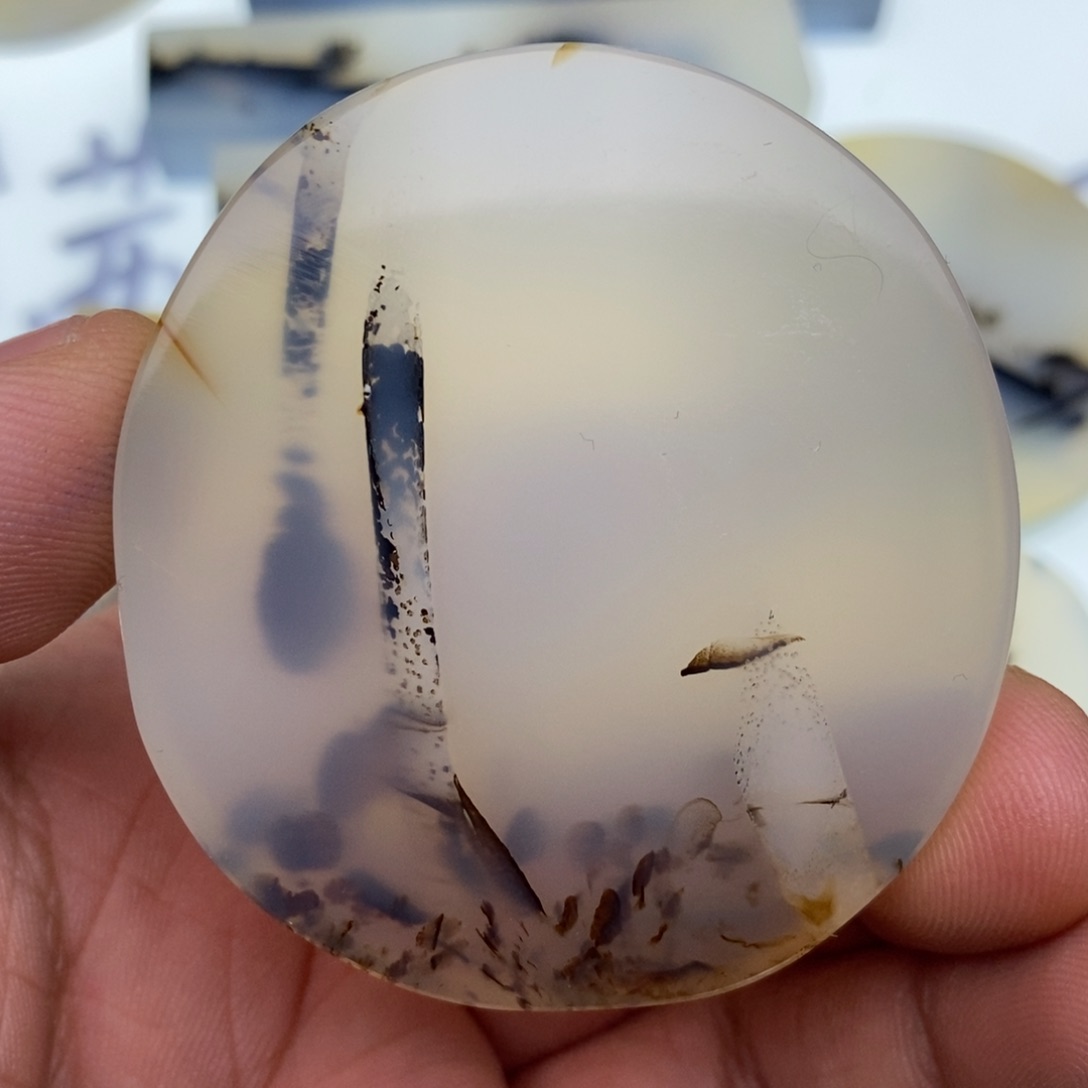 玛瑙/玉髓牌子足银镀金镶嵌