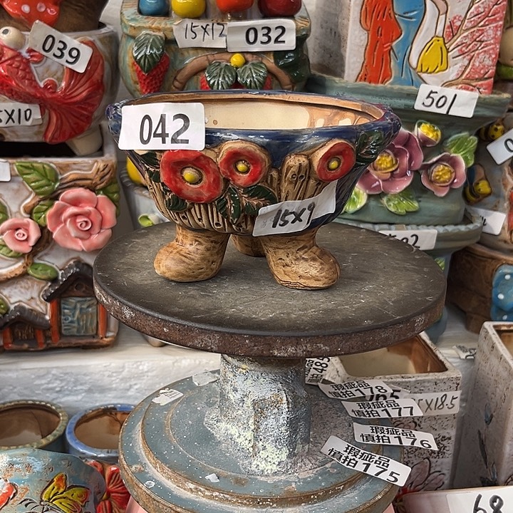 粗陶材质多肉花盆