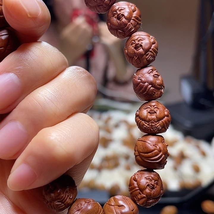 橄榄核手串/手链龙纹桃核 财迷