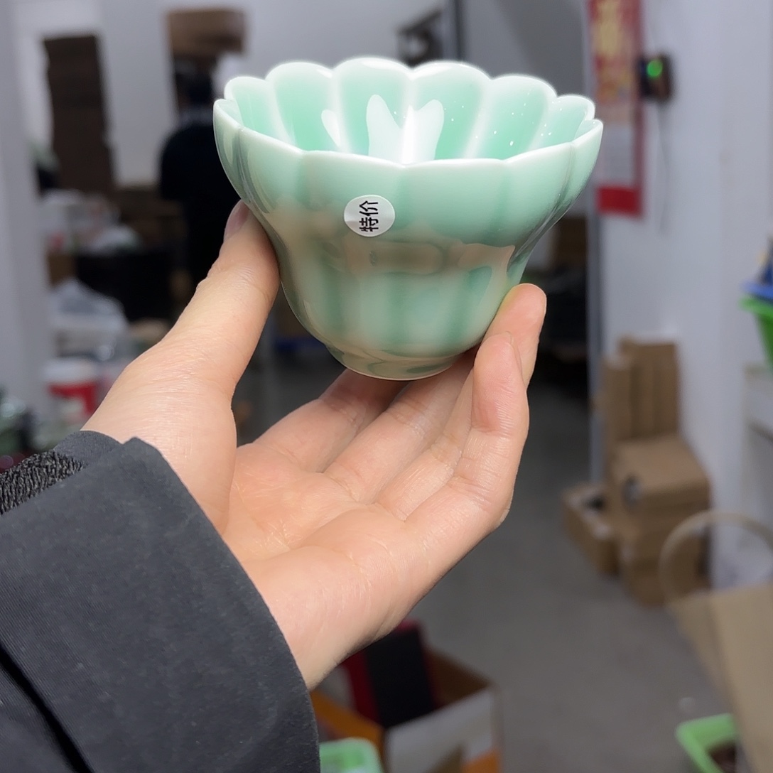 龙泉云间青瓷小米茶器