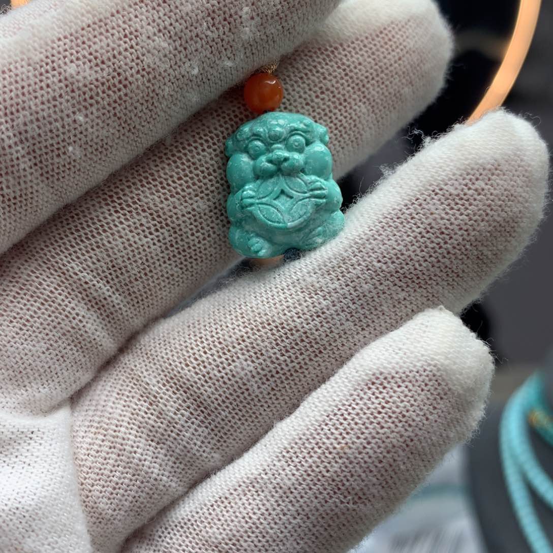 绿松石挂件未镶嵌