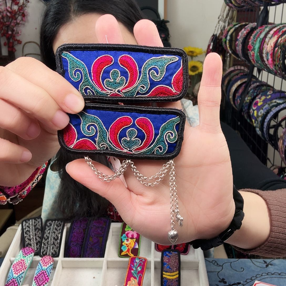 l***y织绣手工刺绣图案