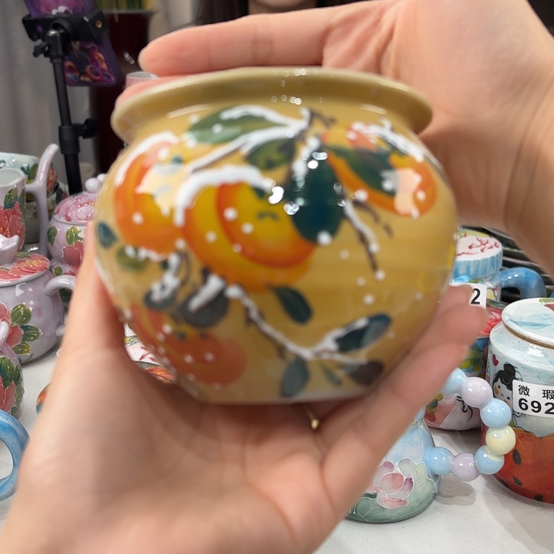 景德镇手绘高温釉下彩陶瓷茶具