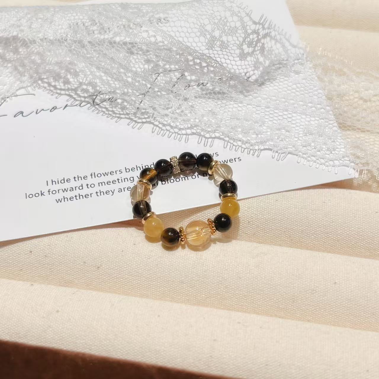 【晶金霸环】大综合黄水晶戒指