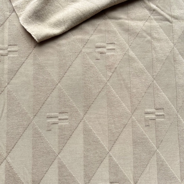 卡其单面提花全棉澳绒布料柔软亲肤随心裁