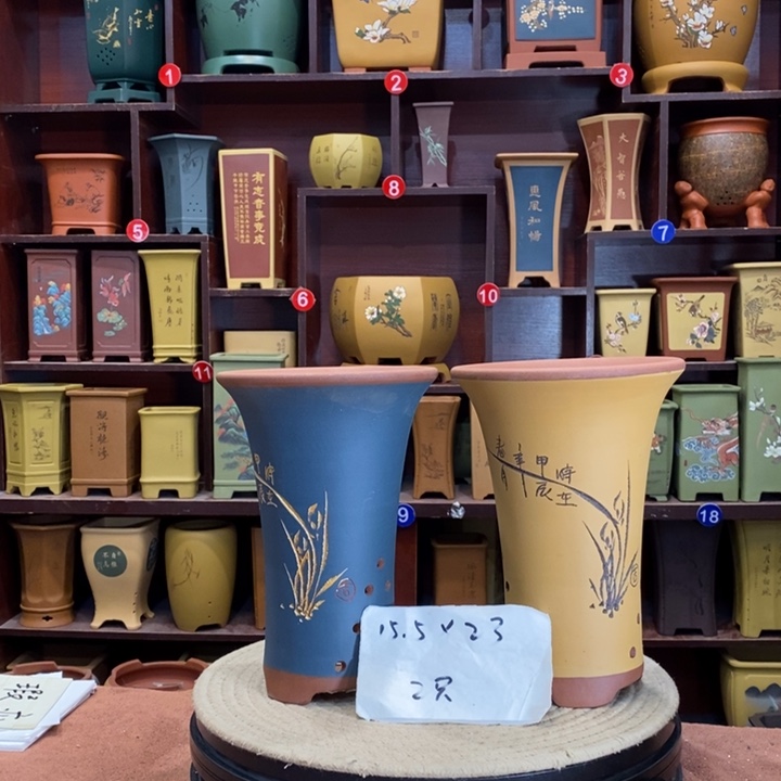 紫砂花盆紫砂作品