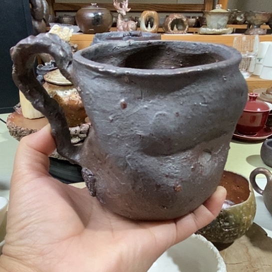 杯水杯 柴烧裸烧手作品