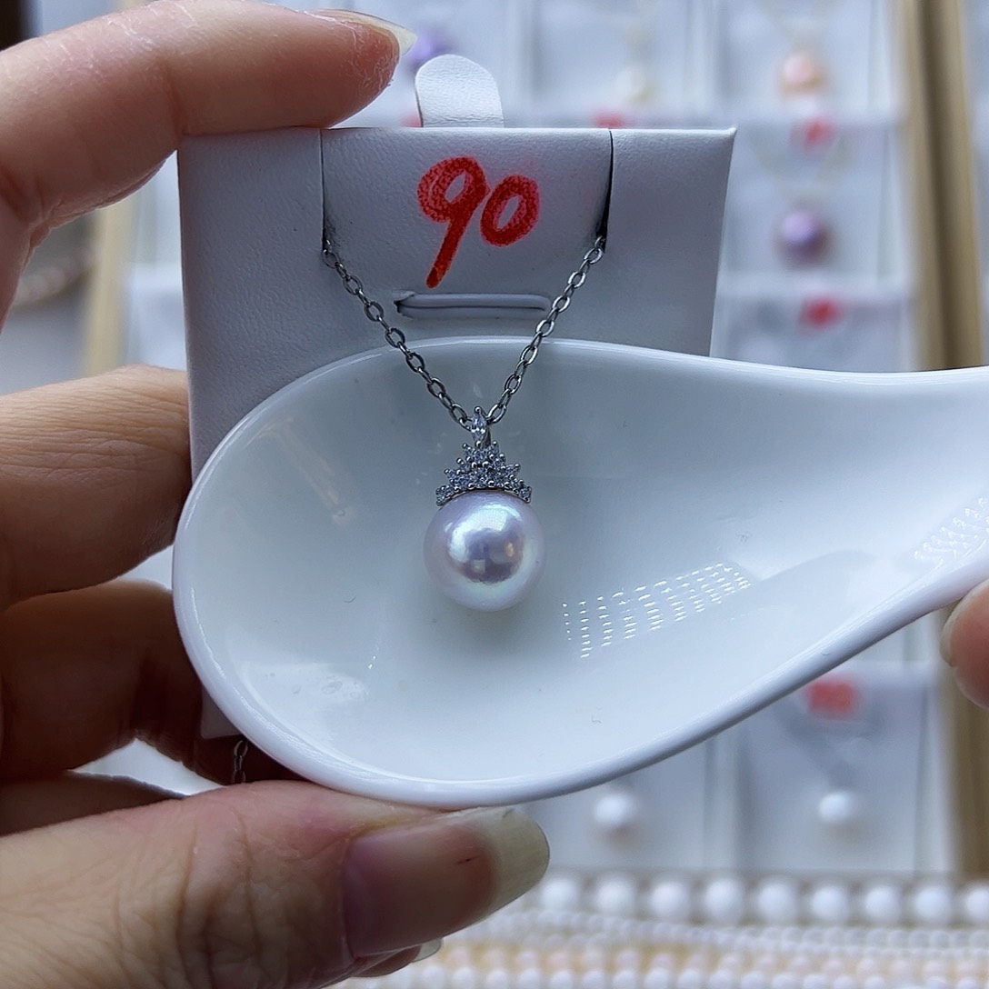 淡水珍珠颈饰银S925镶嵌