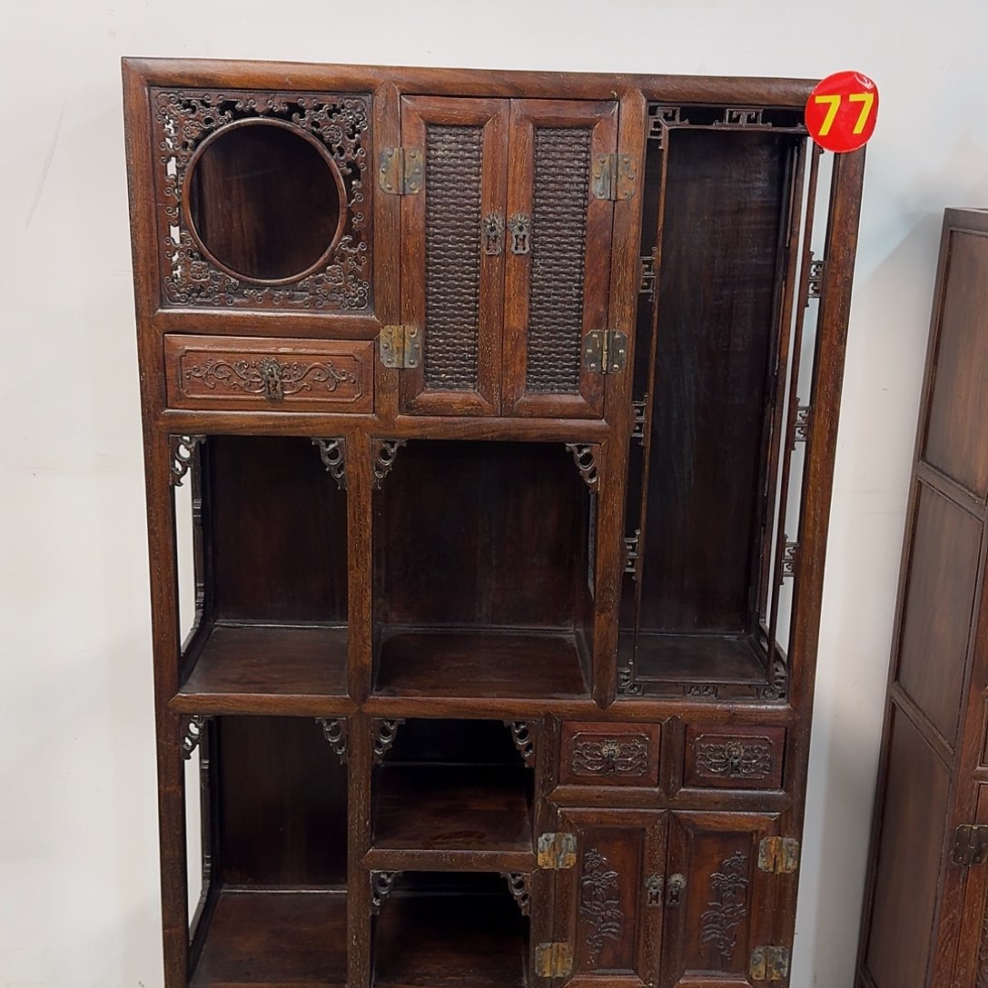 C***J木复古装饰摆件博古架75/25/130厘米