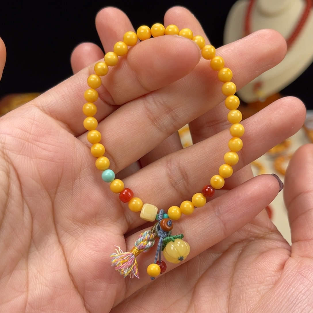 蜜蜡未镶嵌手链蜜蜡