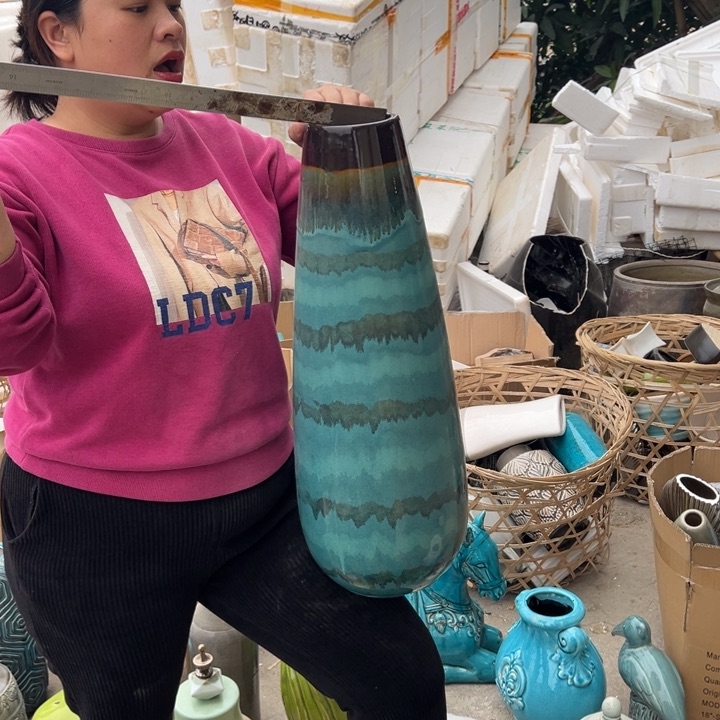 摆件高度59厘米口径9厘米微瑕捡漏磕碰