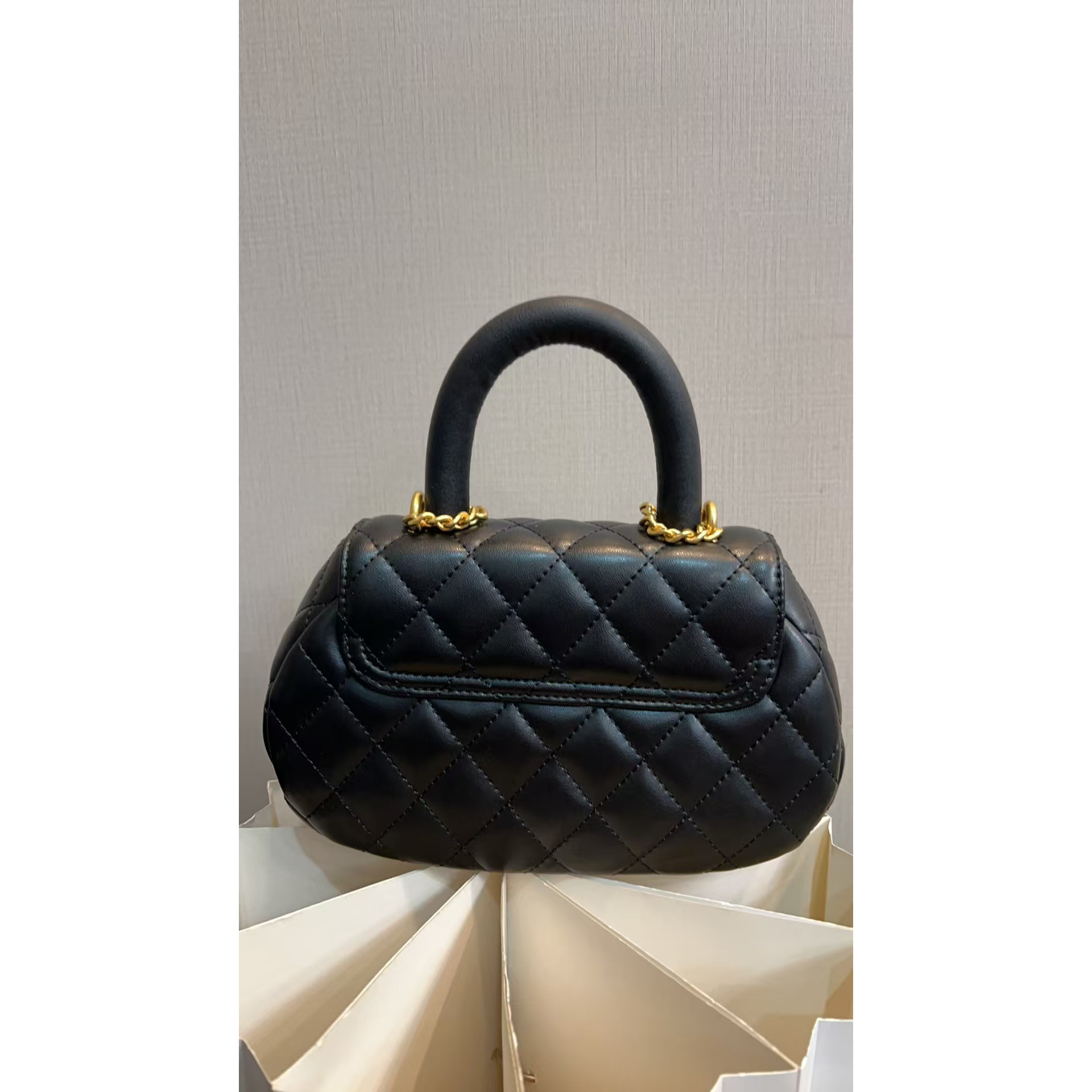 TOLEX2025新款手工百搭椭圆真皮女包黑色轻奢