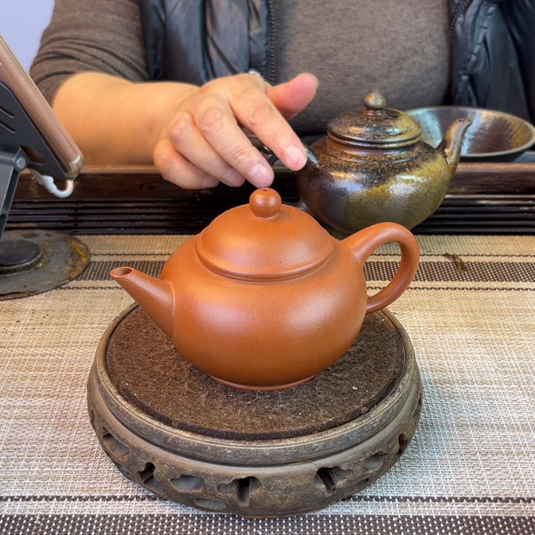 紫砂茶壶小煤窑朱泥180cc