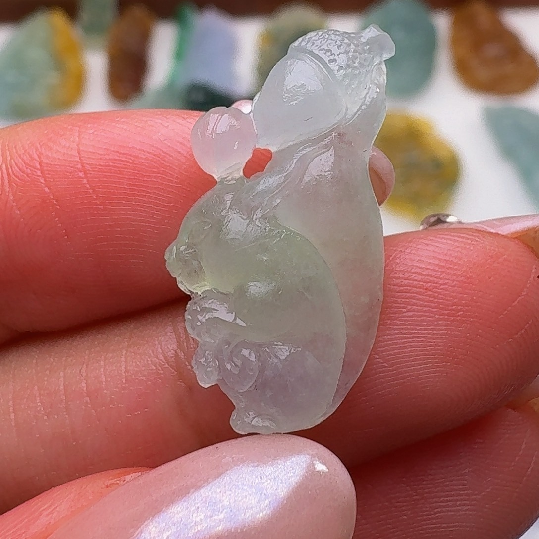 未镶嵌定制翡翠毛货