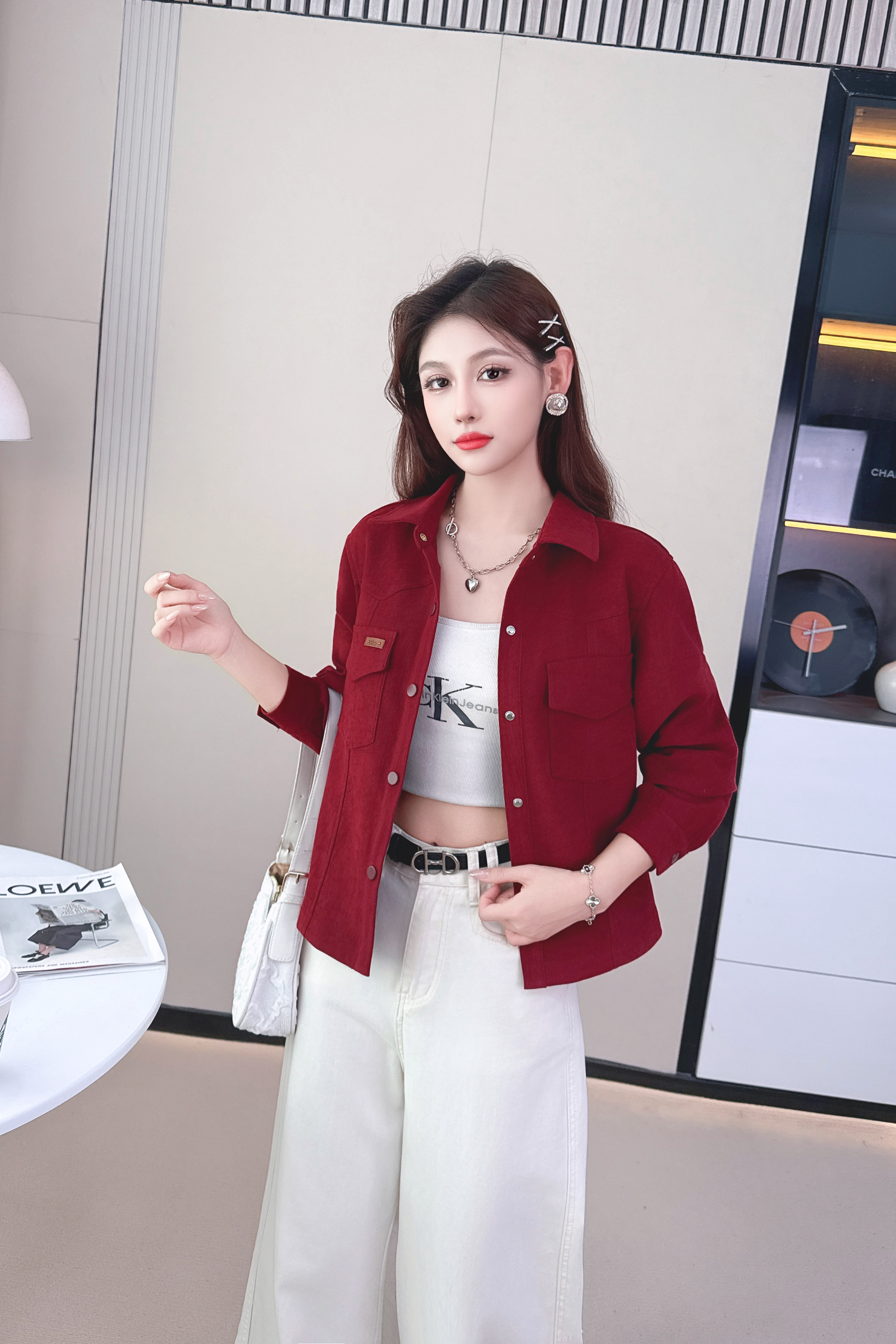 秋上新小个子显瘦防脏女短外套小香风秋季网红百搭气质LLIN-2536