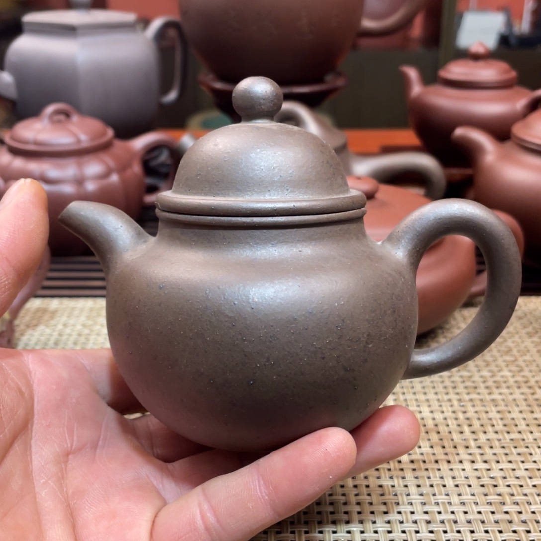 茶壶紫砂s****u高温还原烧壶手工制作