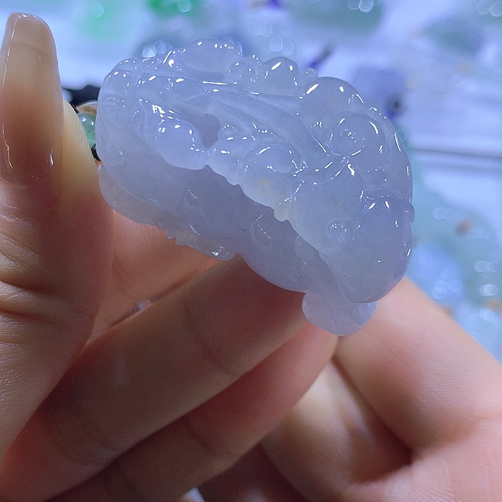 翡翠未镶嵌颈饰天然翡翠A货吊坠