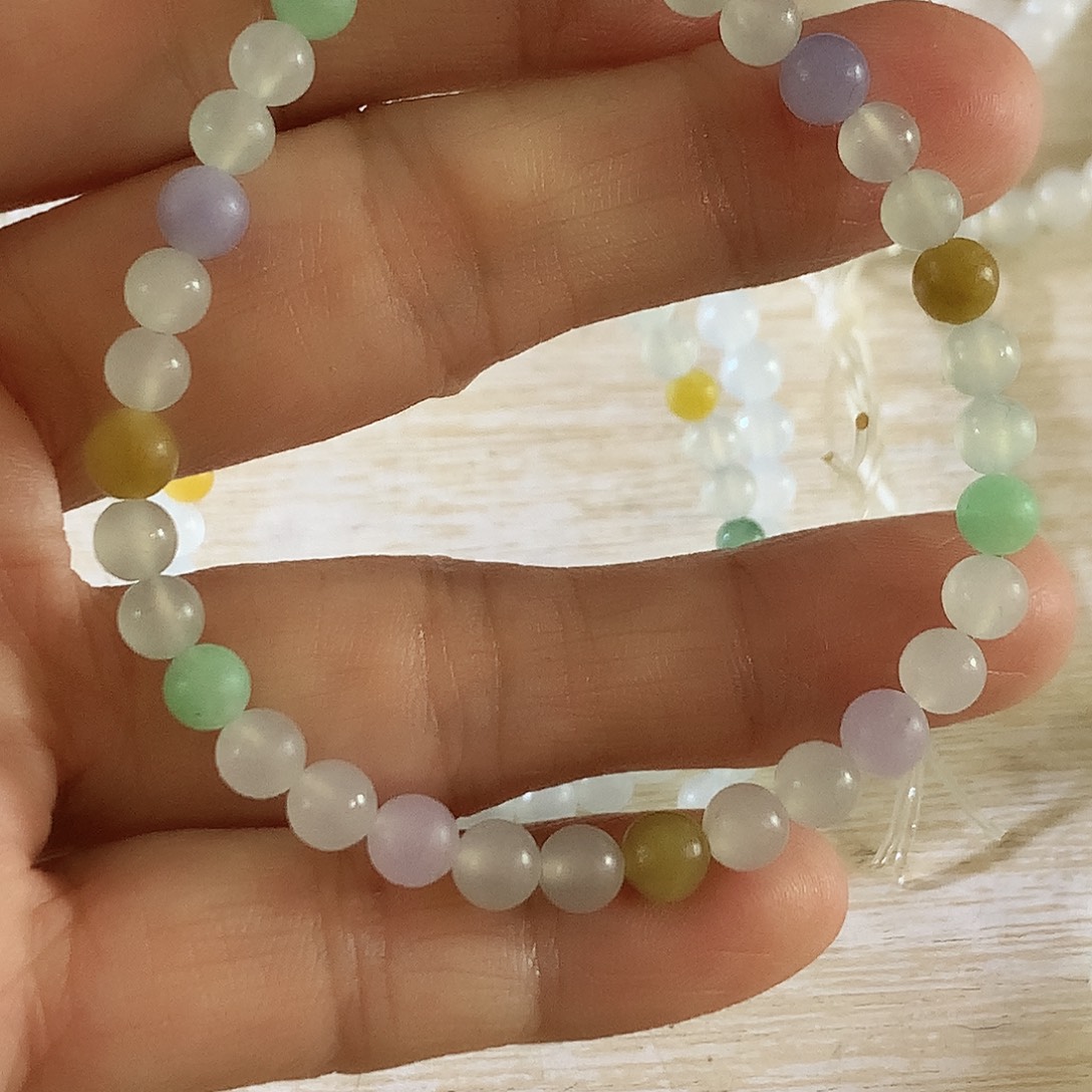 定制翡翠未镶嵌多宝手串