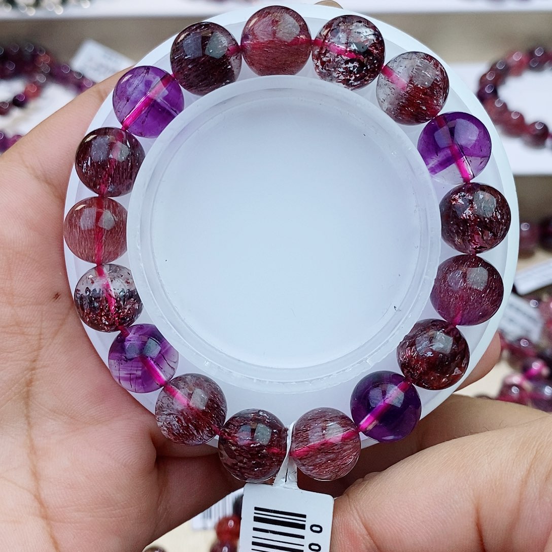 手链未镶嵌水晶黑加侖超七11m