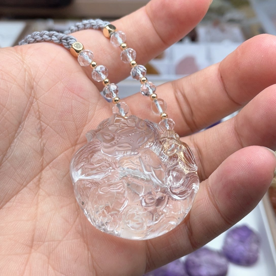 水晶吊坠(不含链)未镶嵌