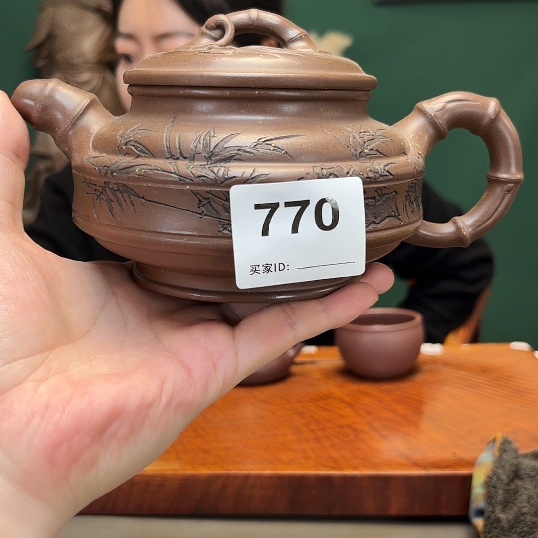 紫砂茶宠飞*双线竹鼓770
