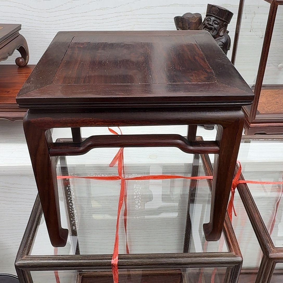 木大红酸枝16正方八仙桌颗