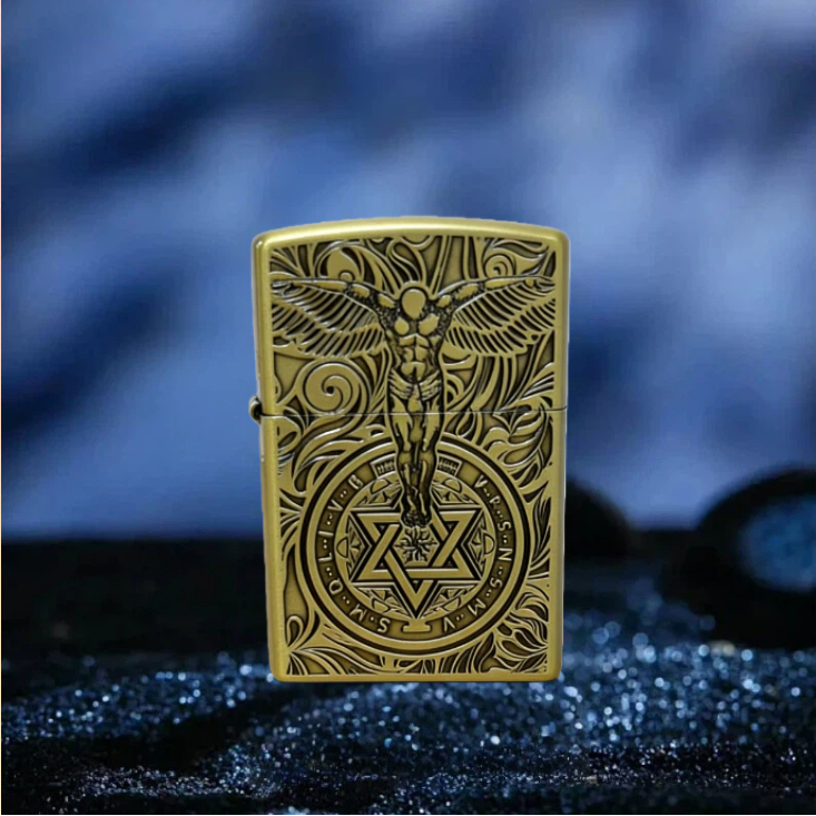 守护天使防风打火机男士送男友达人无油