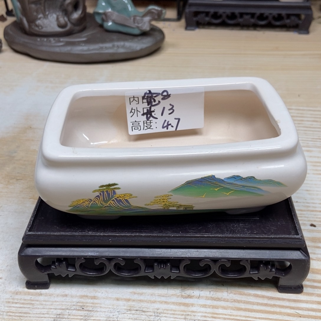 瓷片陶瓷花盆陶瓷艺术