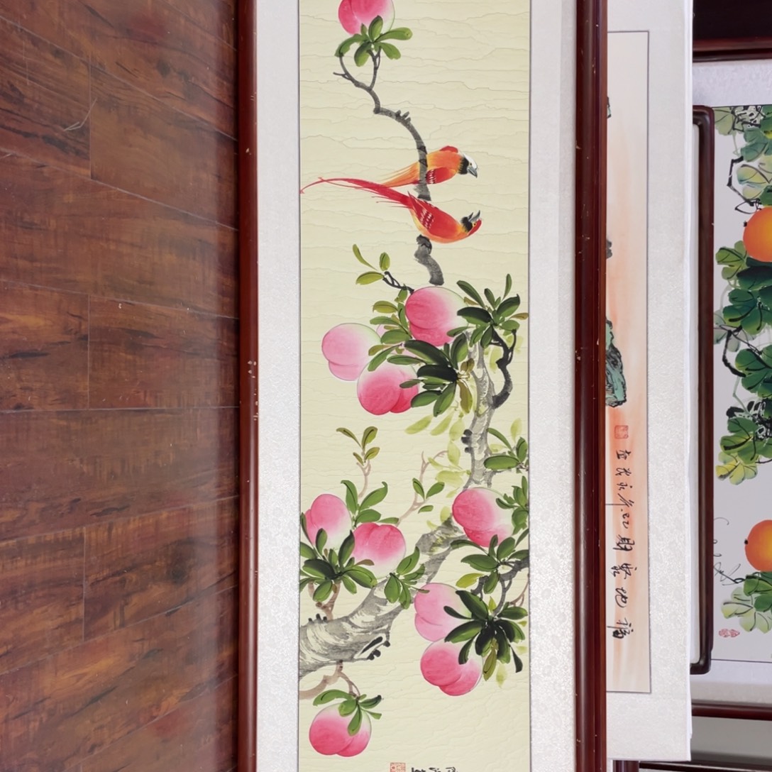 国画带框尺寸48*163厘米