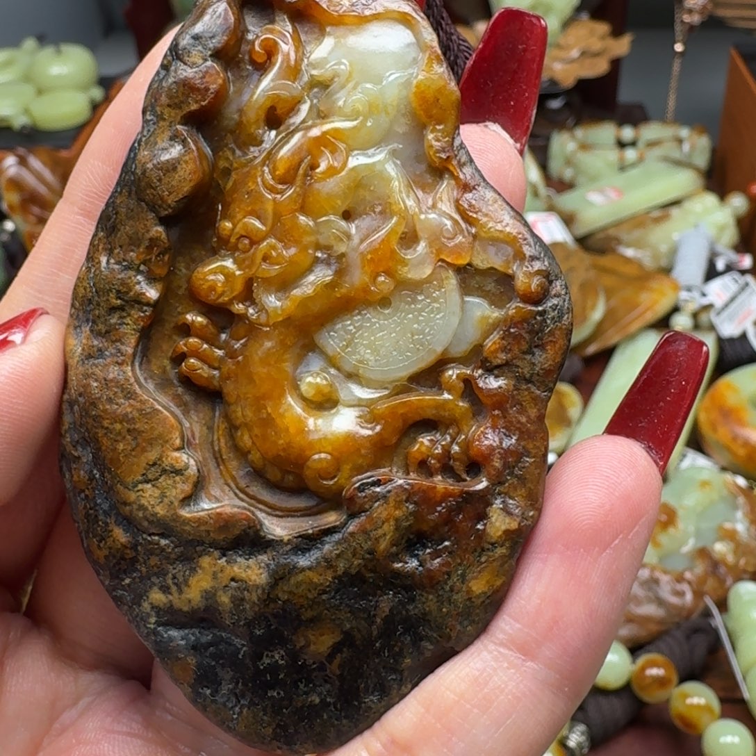 岫岩河磨玉（透闪石质玉）未镶嵌挂件
