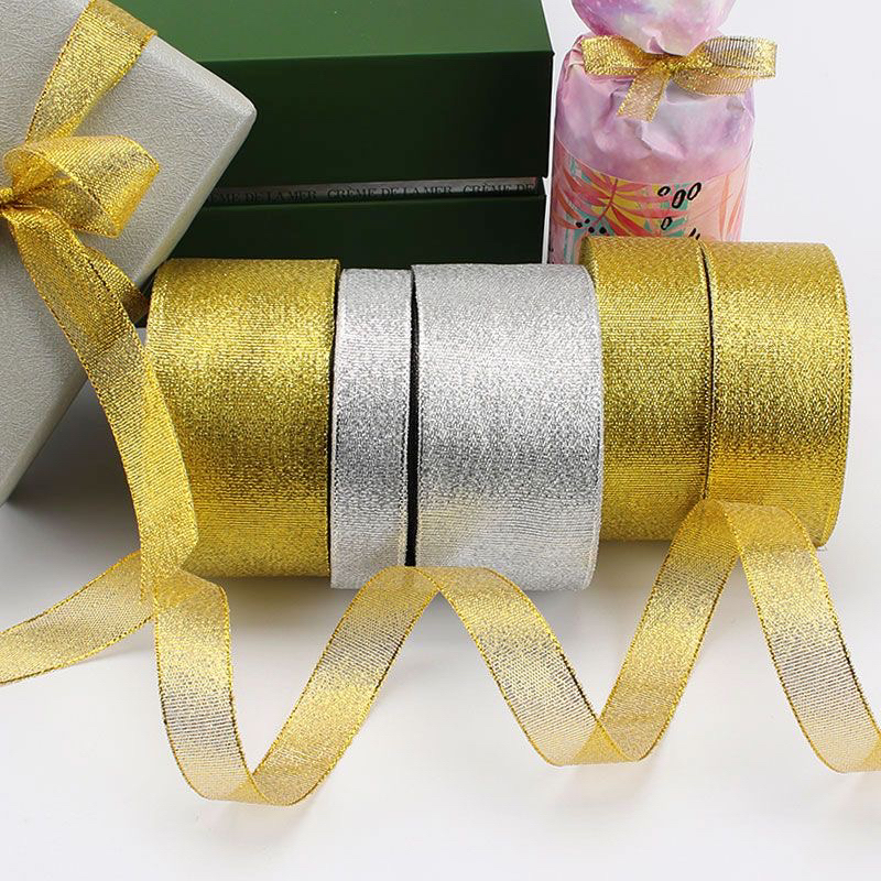 【子菲】金银葱带婚庆装饰烘焙礼品丝带缎带绸带包装彩带diy花店