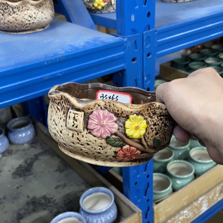 陶瓷花盆单场满9.9发13.5*6.5