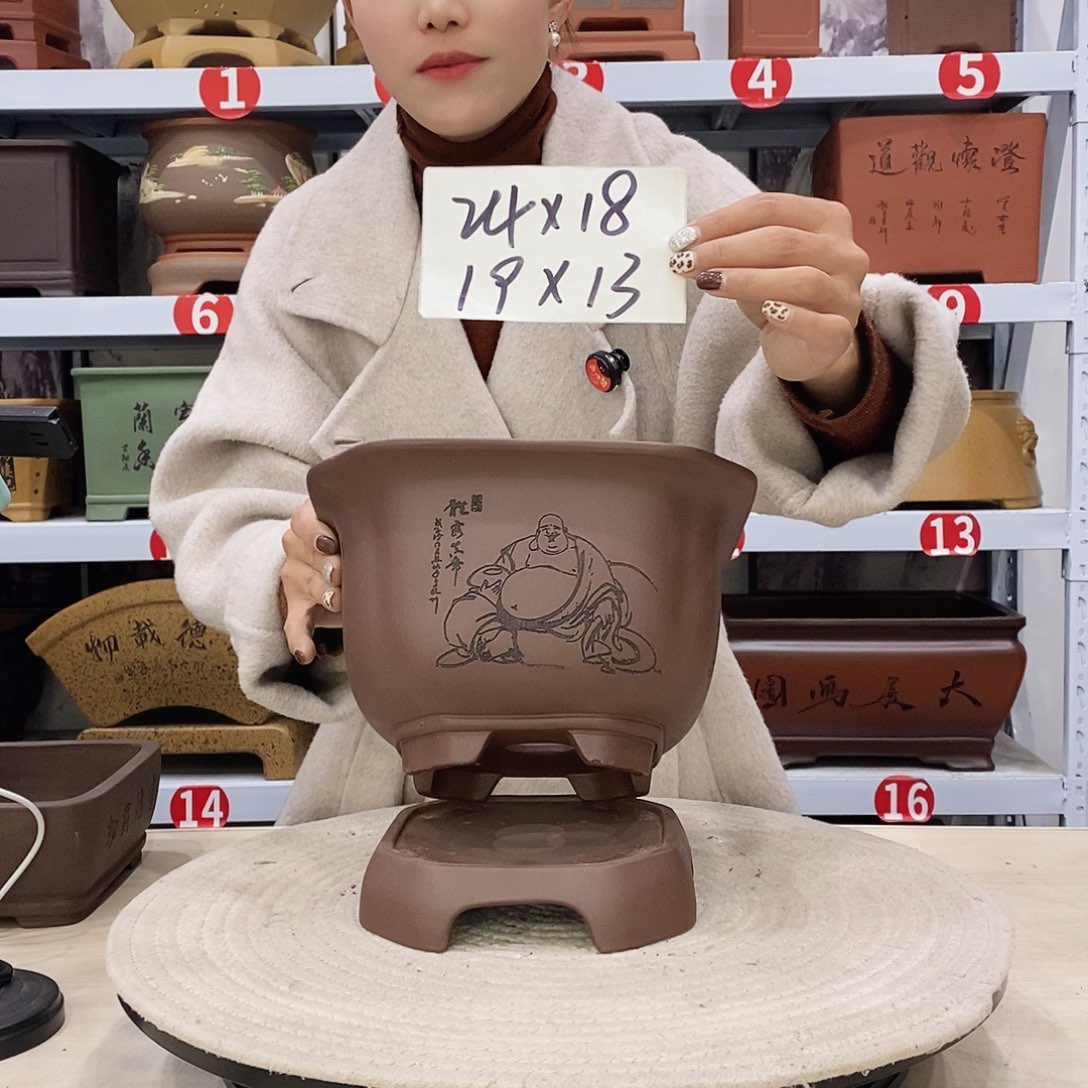 紫砂花盆紫砂花盆