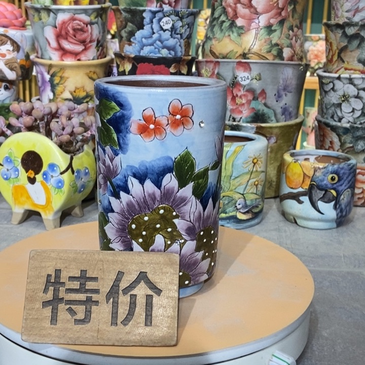 红陶景德镇艺术手绘作品