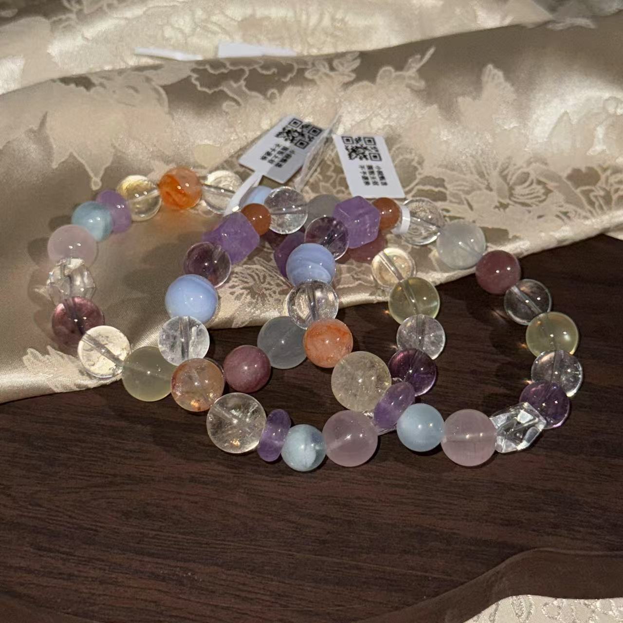 【小院甄选】水晶多宝单圈手链约10-12mm 多样性发一件 2252ELL