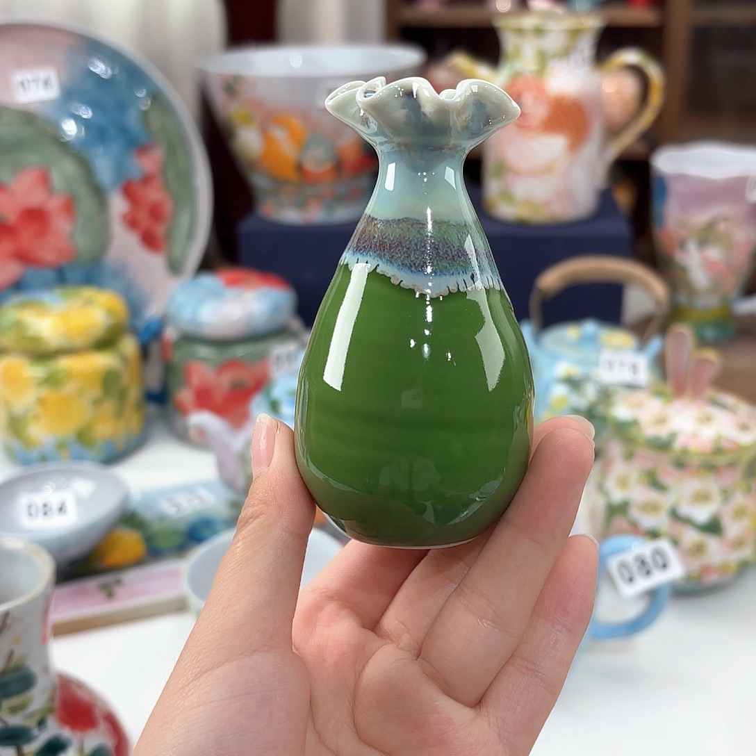 景德镇手绘高温釉下彩陶瓷茶具