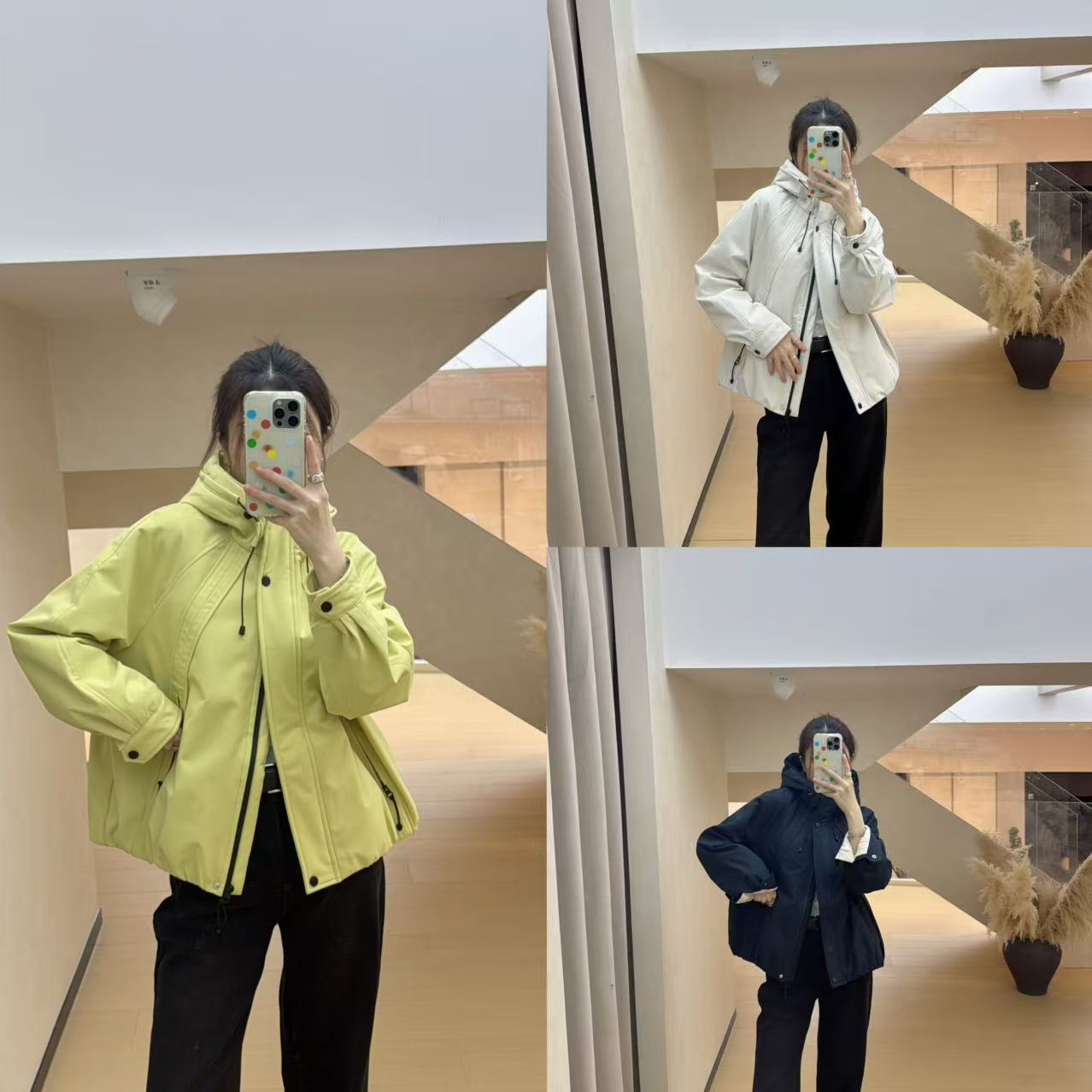 【ZMMY严选私服】冬季新款时尚韩版百搭加绒连帽冲锋衣外套5110301
