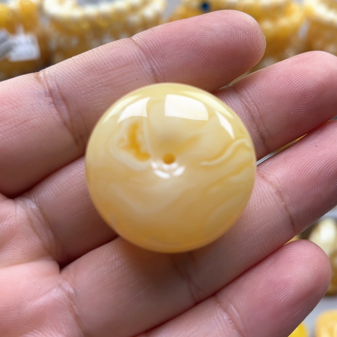 琥珀颈饰未镶嵌吊坠