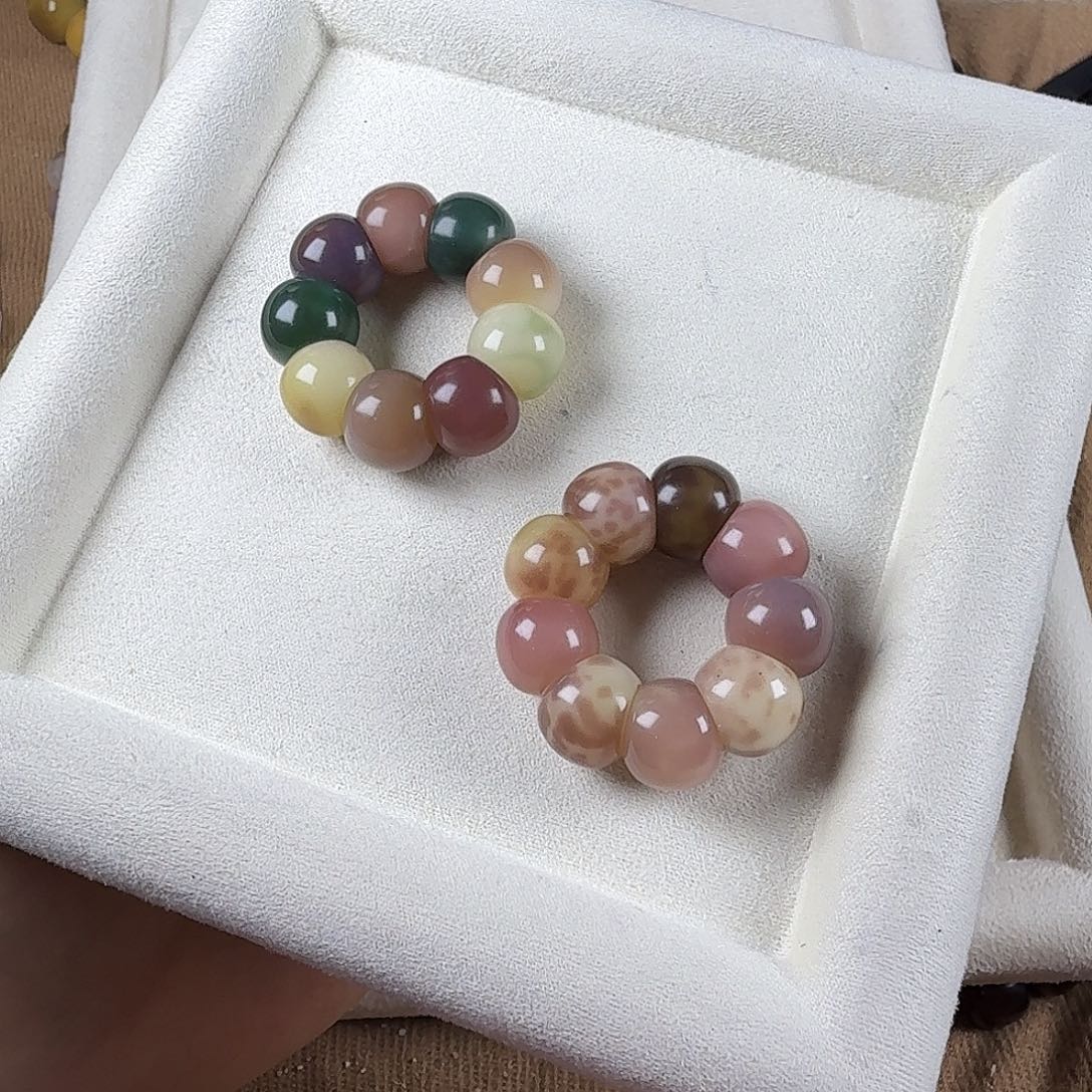 吊坠菩提根/象牙果蒜瓣手捻卡13 微瑕 