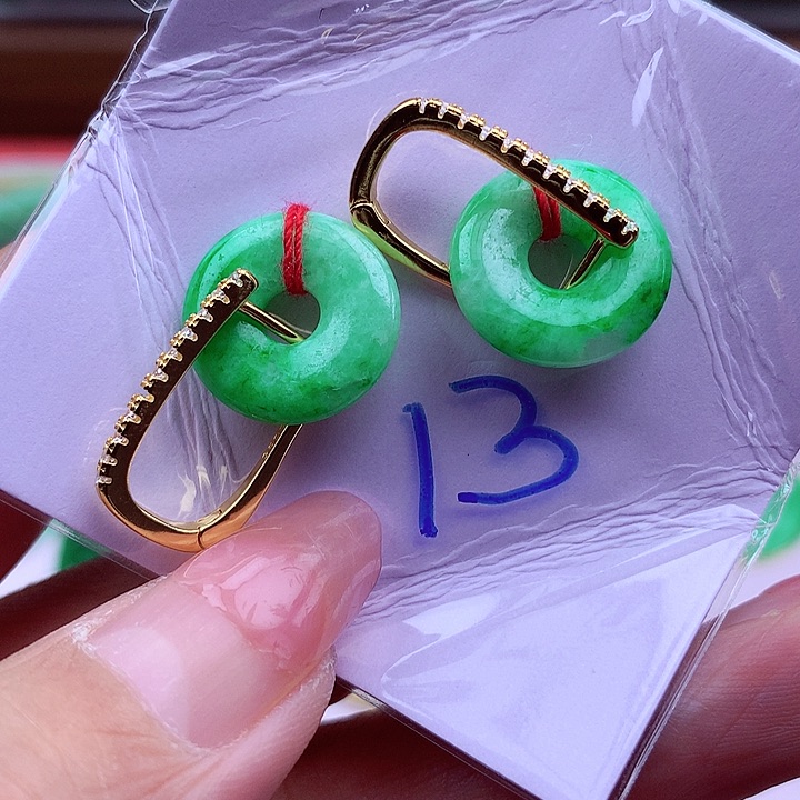 翡翠颈饰银S925镶嵌翡翠