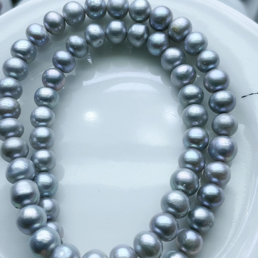 淡水珍珠颈饰钛钢