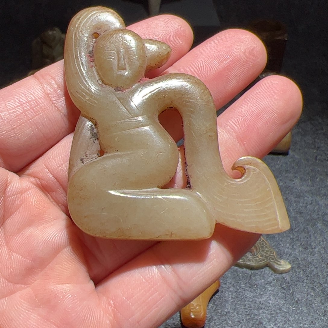 和田玉未镶嵌挂件用****5