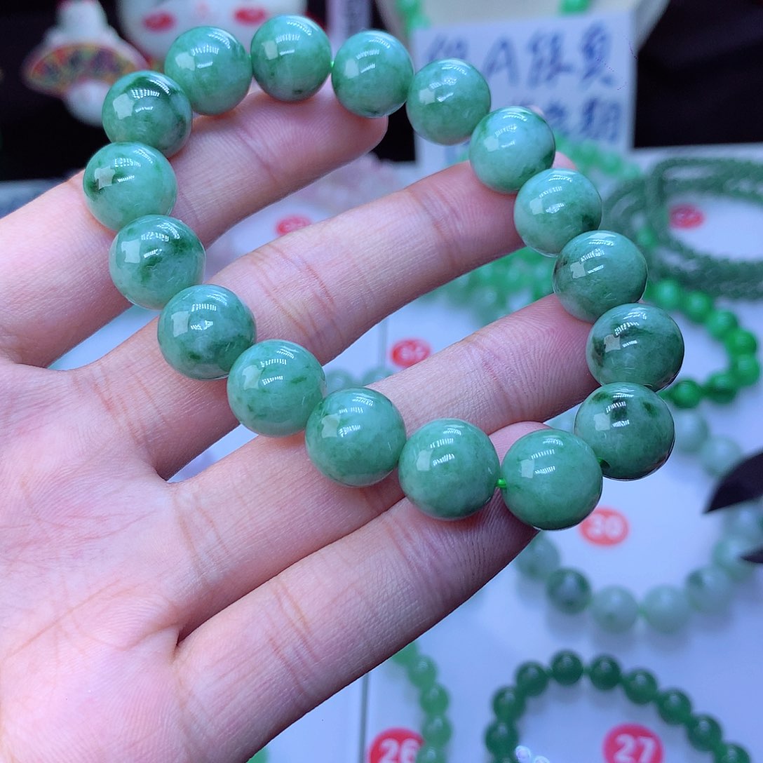 翡翠毛衣链未镶嵌