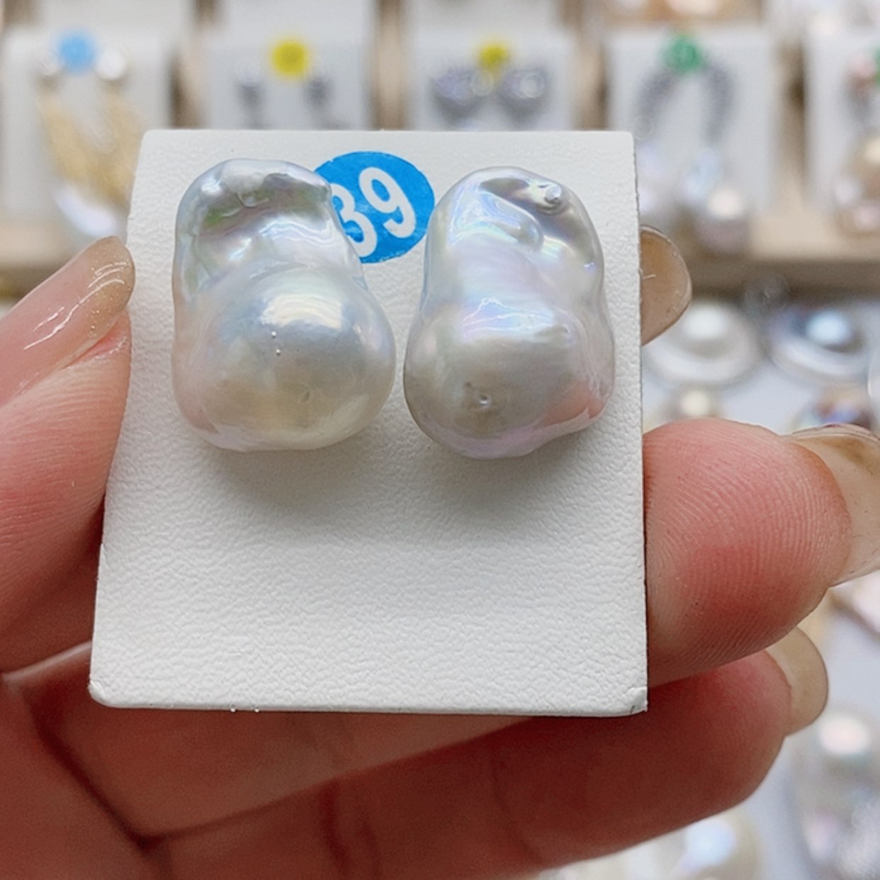 【闪购商品】淡水珍珠耳饰银S925镶嵌