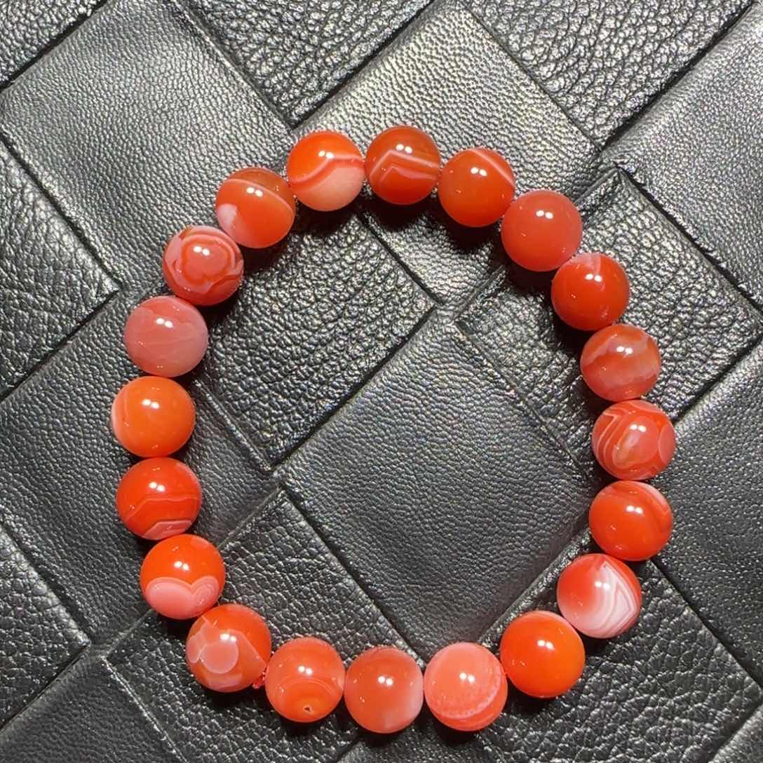 南红玛瑙未镶嵌手串9.5mm➕