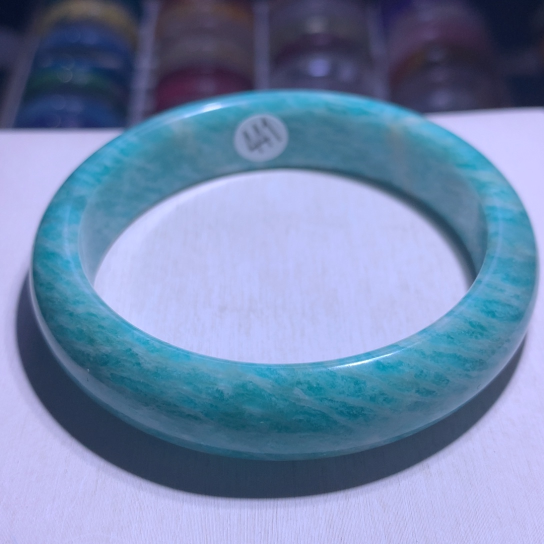 手镯银S925镶嵌水晶天河石63圈441