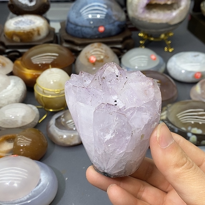 未镶嵌摆件紫晶紫晶