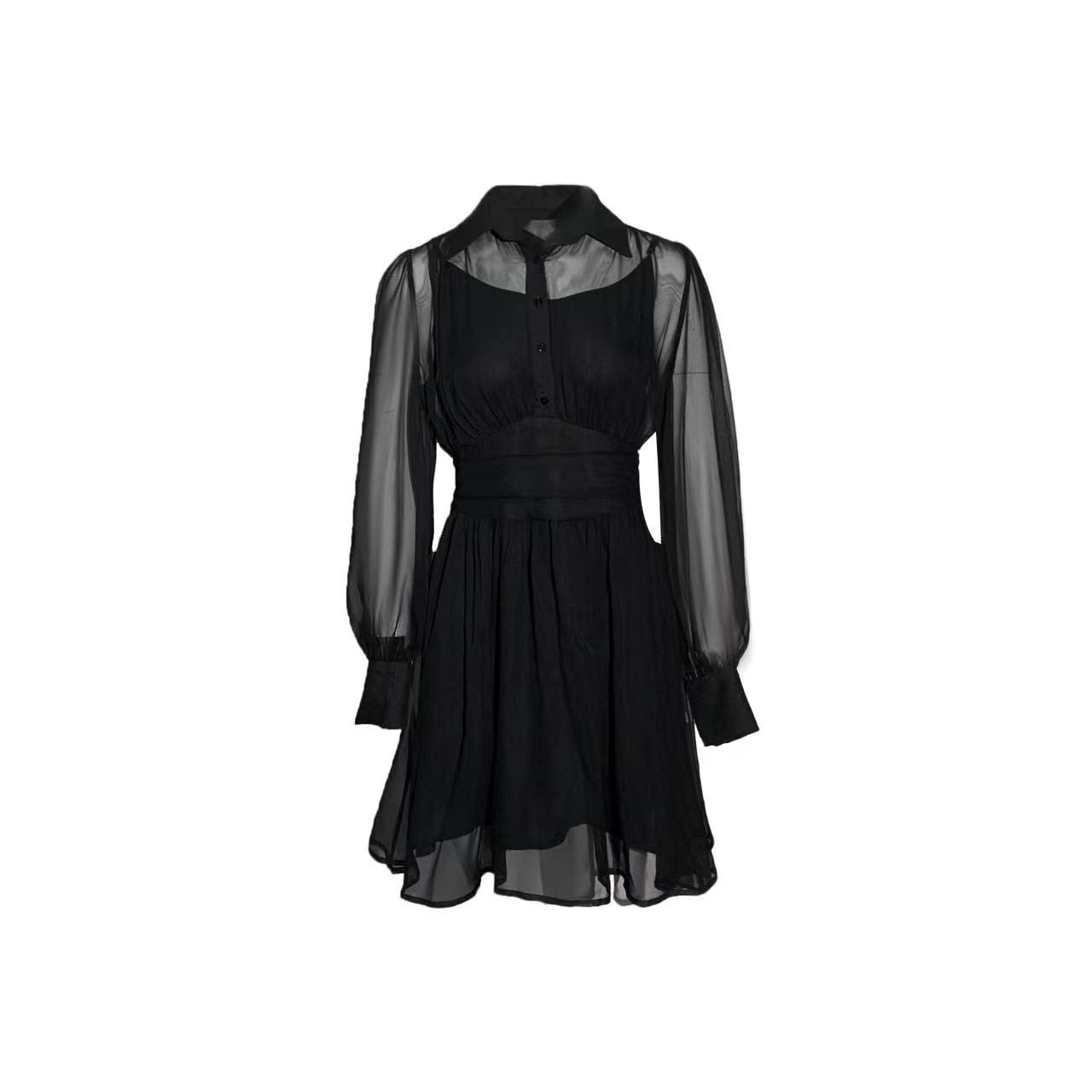 【短款-禾枫原创表弟】重磅100桑蚕丝连衣裙Y24C9207